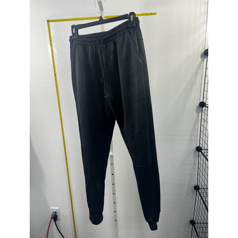 Original Deluxe Supply Mens Joggers Black Marl Tapered Sweatpants Size L